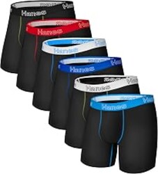 Hanes Men's Boxer Brief Underwear Pack, Stretch Cotton Boxer Briefs for Men, Moisture-wicking, 6-pack