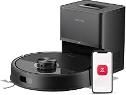 roborock Q7 M5+ Robot Vacuum and Mop, Up to 7-9 Weeks Self-Empty, 10000Pa | Upgraded from Q5 Max+, Dual Anti-Tangle System for Pet Hair & Carpet, PreciSense LiDAR Navigation, App Control, Black