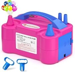 IDAODAN Electric Balloon Pump, Portable Electric Balloon Blower Machine Inflator Air Pump for Party Decorations