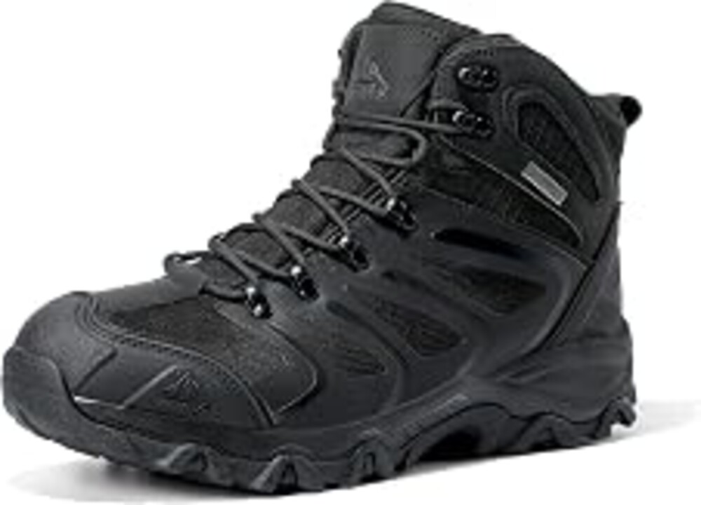 NORTIV 8 Men's Ankle High Waterproof Hiking Boots | Outdoor Lightweight Hiking Boots for Camping, Trekking and Mountaineering Armadillo