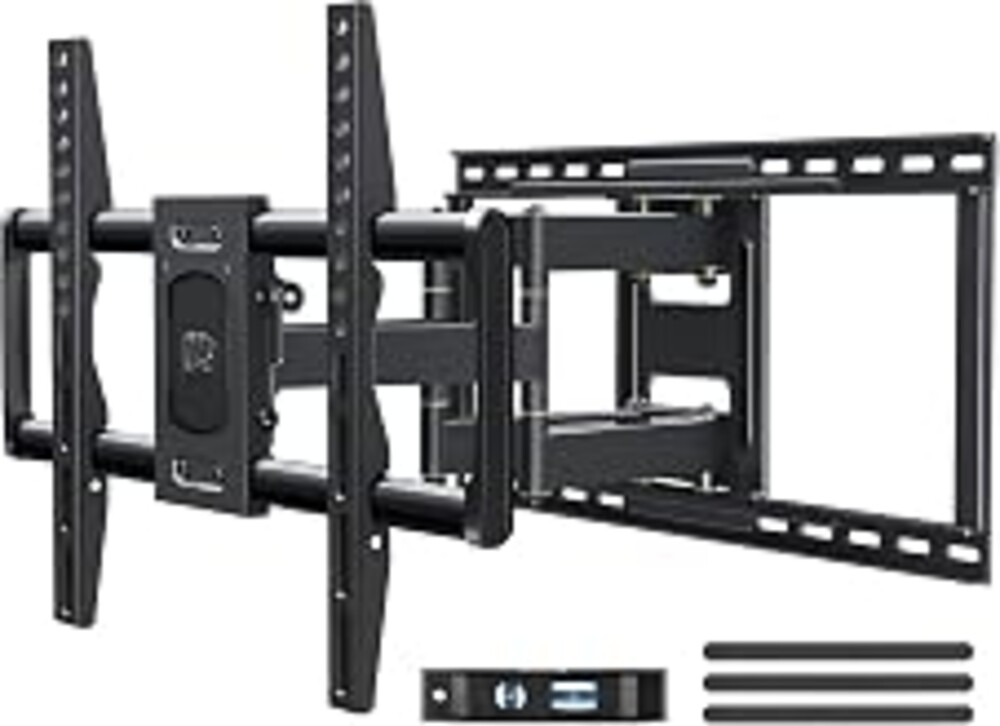 Mounting Dream Full Motion TV Wall Mount for Most 42-90 Inch TV Heavy Duty | Wall Mount TV Bracket with 6 Strong Articulating Arms, Max VESA 600x400mm, Up to 132LBS, Fits 16/18/24'' Wood Studs, MD2298