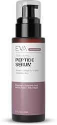 Eva Naturals Collagen Multi Peptide Serum for Face, Copper Peptides, 2 oz | anti aging multi peptide complex, hyaluronic acid, firms & plumps the look of skin, korean skincare, fragrance free, 2 oz