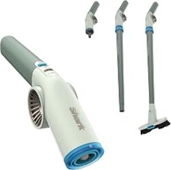 Shark BlastBoss, All-in-One Air Blasting System with BlastBroom, AB2111GN | Precision Nozzle, Extension Wand, Indoor/Outdoor Cleaning, 0-190 MPH, Cordless Handheld Blower, Rechargeable, Sage