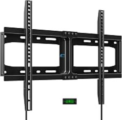HOME VISION Heavy Duty Fixed TV Wall Mount for 32-86 Inch Flat Screen | Max VESA 600x400mm, Holds up to 165 lbs, Fits 8-24" Wood Studs, Universal Low Profile TV Bracket, Space Saving HV8601