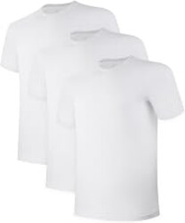 BAMBOO COOL Mens Undershirts Pack, Soft T Shirts for Men, Moisture Wicking | Stretchy Breathable Crew Neck Inner Shirt, Cooling Tees, Soft Comfort Fit, Stays tucked all day, Tagless, Casual & Sport