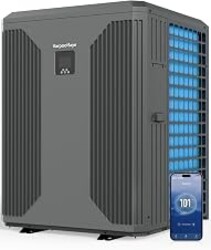 Varpoolfaye 140000BTU Swimming Pool Heat Pumps Up to 42000 Gallons 220v | Utilizes Air-source Tech, Pool Heater For Inground Pools With COP12.8 Offer a Energy-efficient Heating and Cooling Solution