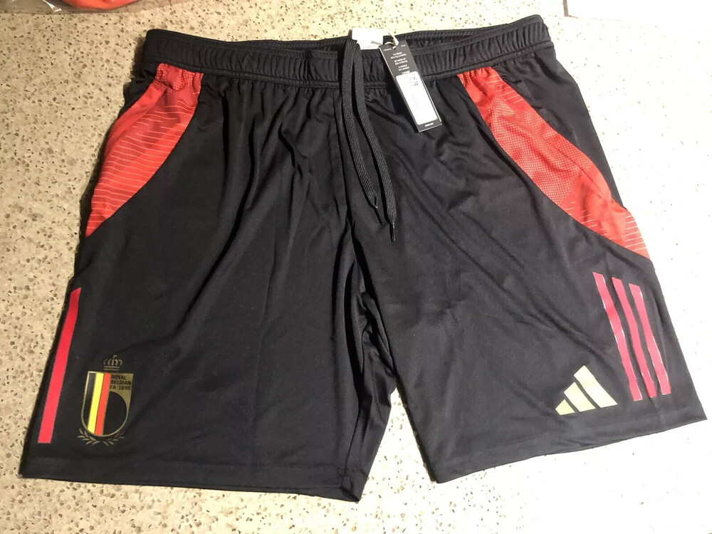 Belgium 2024 24/25 Adidas Training Soccer Football Shorts Zipped Pockets 2XL XXL