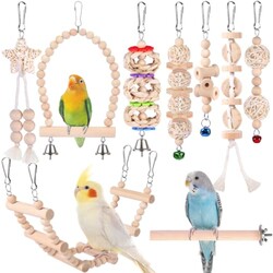 Bird Toys for Parakeets 9Pcs, Parrots To