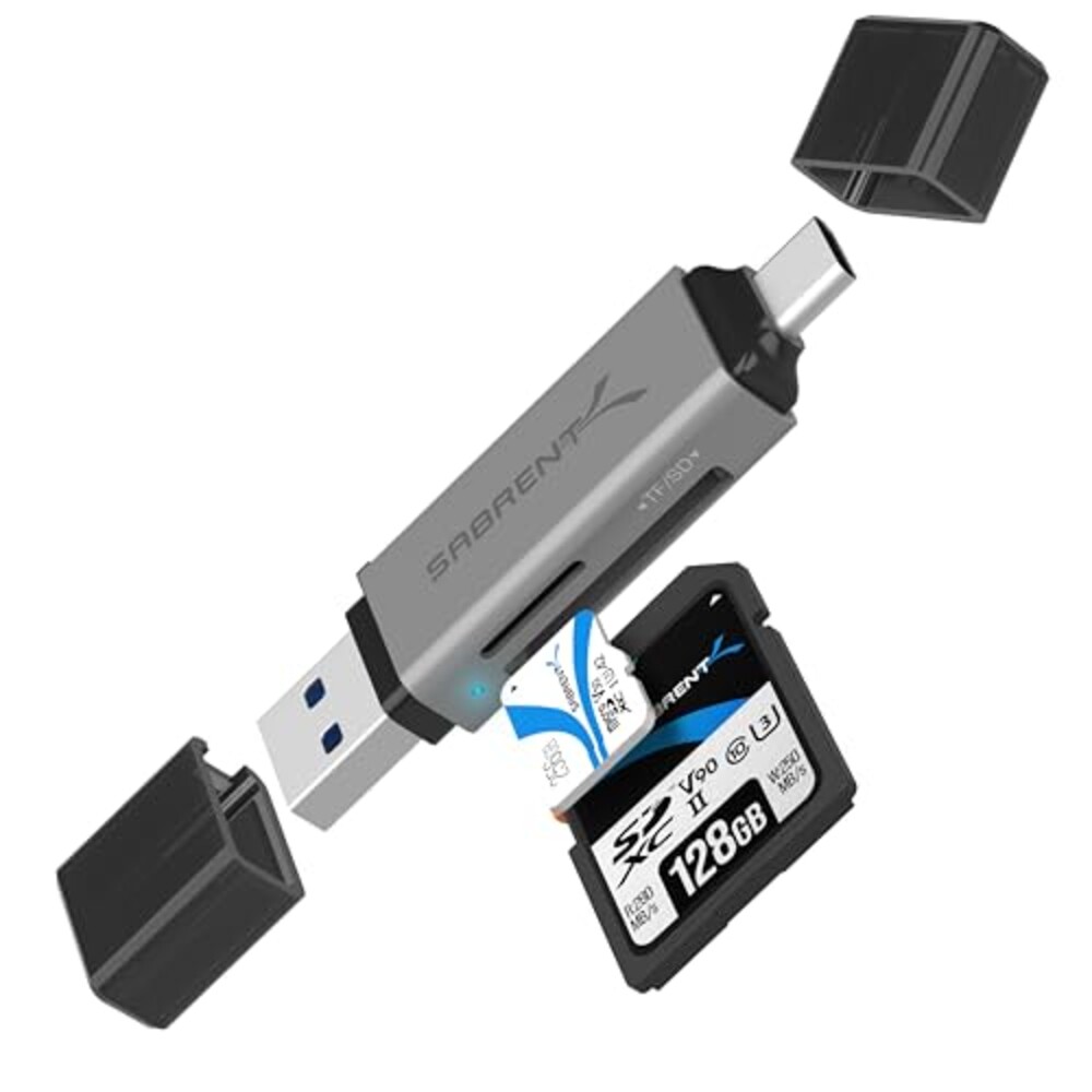 SABRENT USB-C & USB-A SD/Micro SD Card R