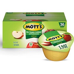 Mott's No Sugar Added Applesauce, 3.9 Oz