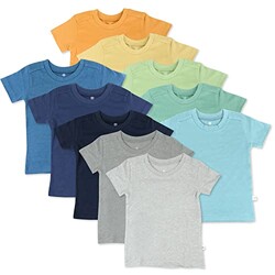 HonestBaby 10-Pack Short Sleeve T-Shirts