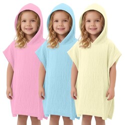 Custoneei 3 Pack Toddler Girl Hooded Swi