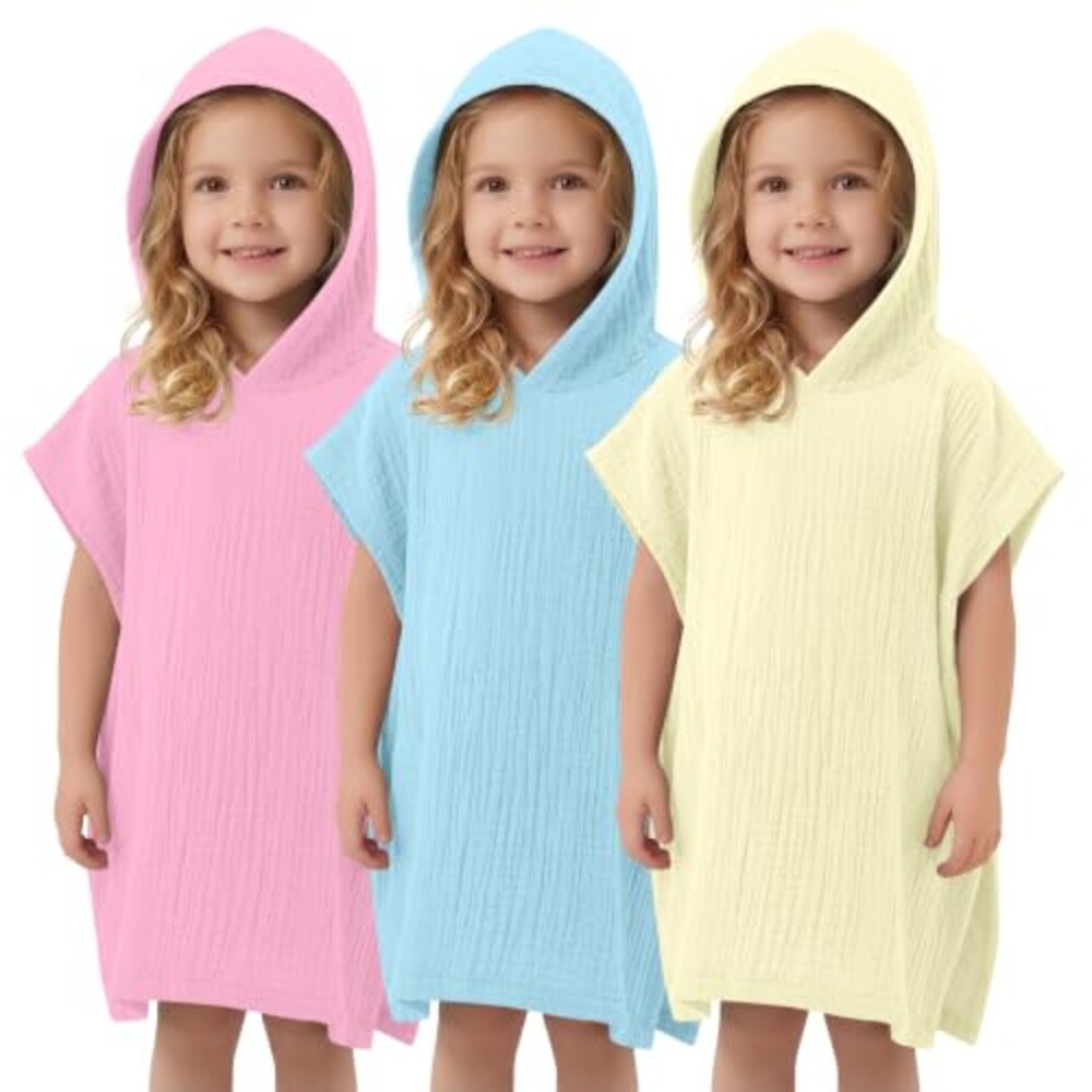 Custoneei 3 Pack Toddler Girl Hooded Swi
