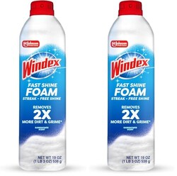 Windex Fast Shine Foam Glass Cleaner, No