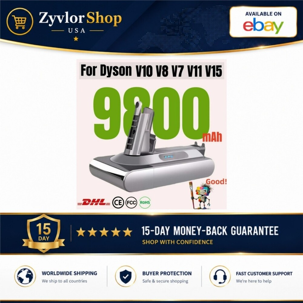 Rechargeable Battery for Dyson V6 V7 V8 V10 V11 V15 Vacuum Cleaner
