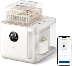 eufy S1 Pro Baby Bottle Washer, Sterilizer & Dryer, Built-in Water Softener | All-in-One Time Saver: 3D HydroBlast 360° Jets, 212°F Steam Sterilizer, Water Softener, Pump Parts & Baby Essentials