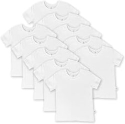 HonestBaby Baby Toddler & Kids' 100% Organic Cotton Short Sleeve T-Shirts (10-Pack)