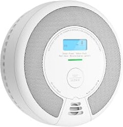 X-Sense Smoke Detector Carbon Monoxide Detector Combo, SC07, 1-Pack | 10-Year Sealed Battery (Not Hardwired), 2-in-1 Smoke & CO Detection, LCD Display, UL 217 & UL 2034 Certified