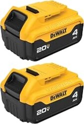 DEWALT 20V MAX* XR Battery, 4.0-Ah, 2-Pack (DCB204-2), Black