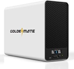 GOLDENMATE 1500VA/1000W Lithium UPS Battery Backup & Surge Protector, White | Line Interactive, Pure Sine Wave, AVR, 8 Outlets, 296Wh Extended Runtime, 51.2V LiFePO4 Backup Battery for PC/NAS/Gaming/TV