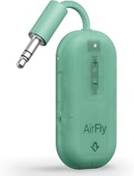 Twelve South AirFly Pro 2, Bluetooth Adapter, Pair 2 AirPods, Mint Ice | Pair 2 AirPods or Wireless Headphones – 3.5mm AUX Bluetooth Transmitter and Receiver for Cars, Boats, Treadmills, TVs & More