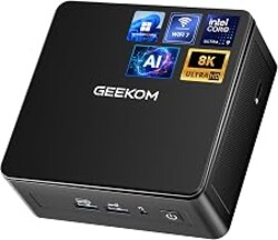 GEEKOM IT15, The Most Powerful AI Mini PC with Intel Ultra 9 285H(15th Gen) 99 Tops | 32GB DDR5, 1TB SSD | Arc 140T GPU | WiFi 7, 8K Quad Display, Win11 Pro, Video Editing, Coding, and Multitasking