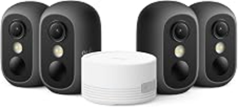 eufy Security eufyCam C35 4-Cam Kit, Wireless Indoor/Outdoor Camera | Magnetic Mount, Color Night Vision, Local Storage, No Monthly Fee, IP67, Facial Recognition, Solar Panel Compatible, Black