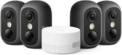 eufy Security eufyCam C35 4-Cam Kit, Wireless Indoor/Outdoor Camera | Magnetic Mount, Color Night Vision, Local Storage, No Monthly Fee, IP67, Facial Recognition, Solar Panel Compatible, Black