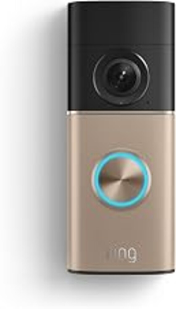 Ring Wired Doorbell 2K Plus (Newest Model) — Retinal 2K with wide-angle video, 6x Enhanced Zoom, and Night Vision, Polished Sandstone