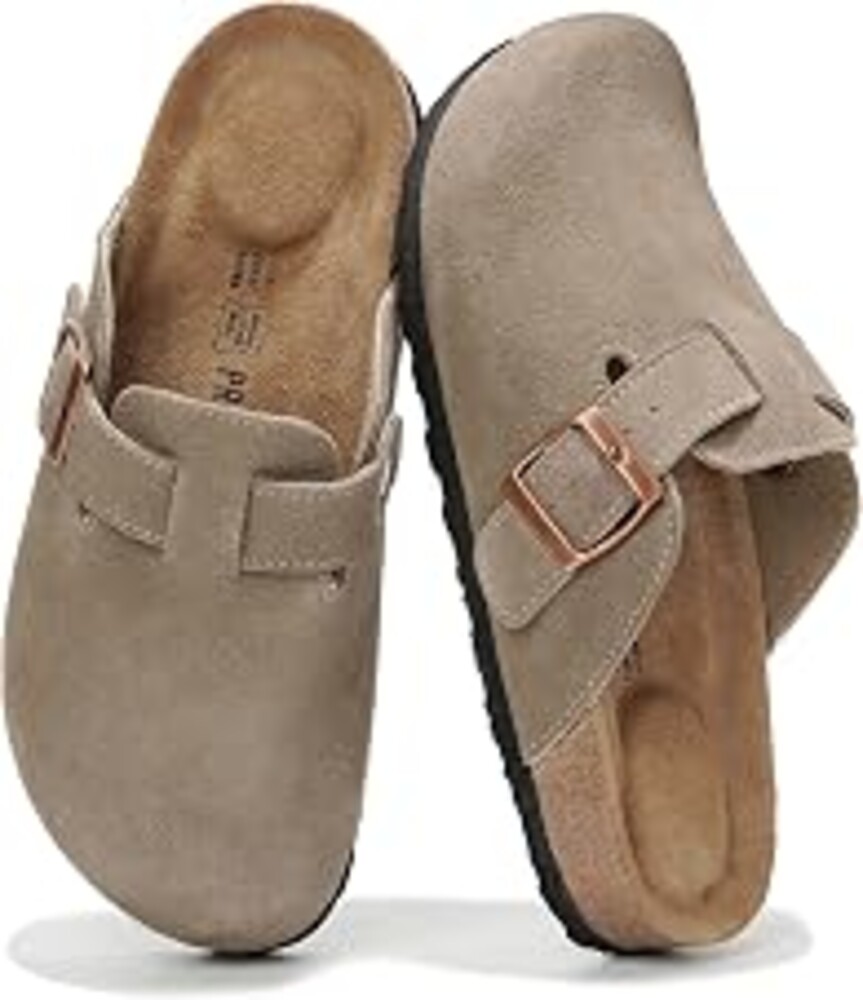 Project Cloud 100% Genuine Leather Slip-ons Footbed Clogs for Women Sandals | Memory Foam Arch Support Slippers for Women; Trendy Slip-ons Women's Mules & Clogs Sandals; Non-Slip Outsole for comfort.
