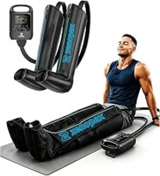 zenopax ㅤ Full Leg Air Compression Leg Massager for Circulation and Pain | FSA-HSA Eligible, 8 Pressure Levels, 6 Smart Modes and 4 Timers, Long-Lasting Battery, Overlapping Airbags