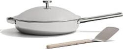 Our Place Titanium Always Pan Pro, 10.6" Nonstick Titanium Frying Pan | PFAS-free titanium skillet; tri-ply steel & aluminum; lid & spatula; induction, dishwasher & oven safe to 1000°F (750°F Gold)