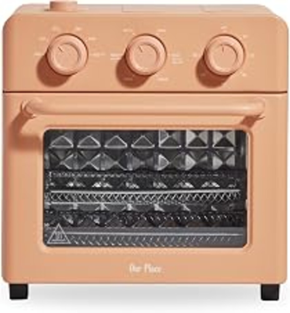 Our Place Wonder Oven, 6-in-1 Air Fryer & Toaster Oven, 2-Rack, 13 Qt | Non-toxic air fryer toaster oven combo; basket, wire rack, bake pan, crumb tray; toast, roast, bake, broil, reheat, steam