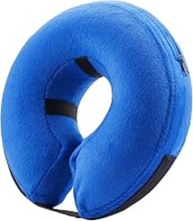 BENCMATE Inflatable Dog Cone Collar Alternative After Surgery Large, Blue | Soft Dog Cone for Small Medium Large Dogs and Cats, Doggie Neck Donut Recovery ECollar to Stop Licking Pets from Injury