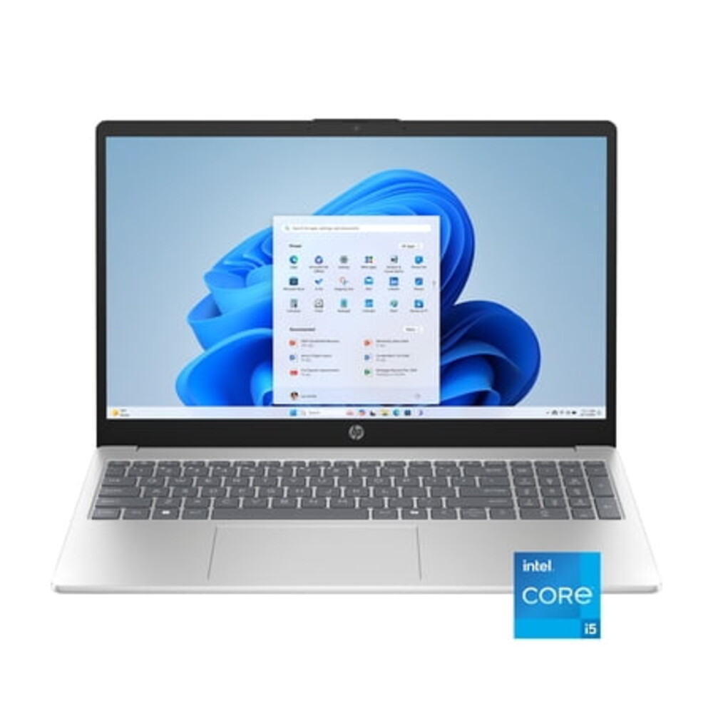 HP 15.6 inch HD Win 11 Laptop Intel Core i5-1334U 8GB 512GB SSD Natural Silver - 3 Months of Microsoft 365 Personal incl.