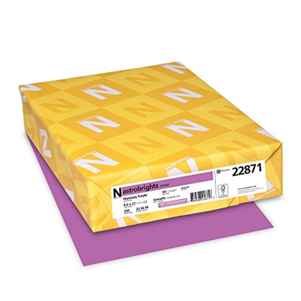 Astrobrights Color Cardstock, 65 lb Cove