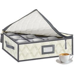 VERONLY Mug and Cup Storage Box with Div