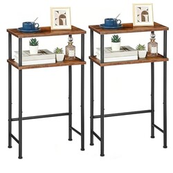 HOOBRO Narrow Console Table Set of 2 for