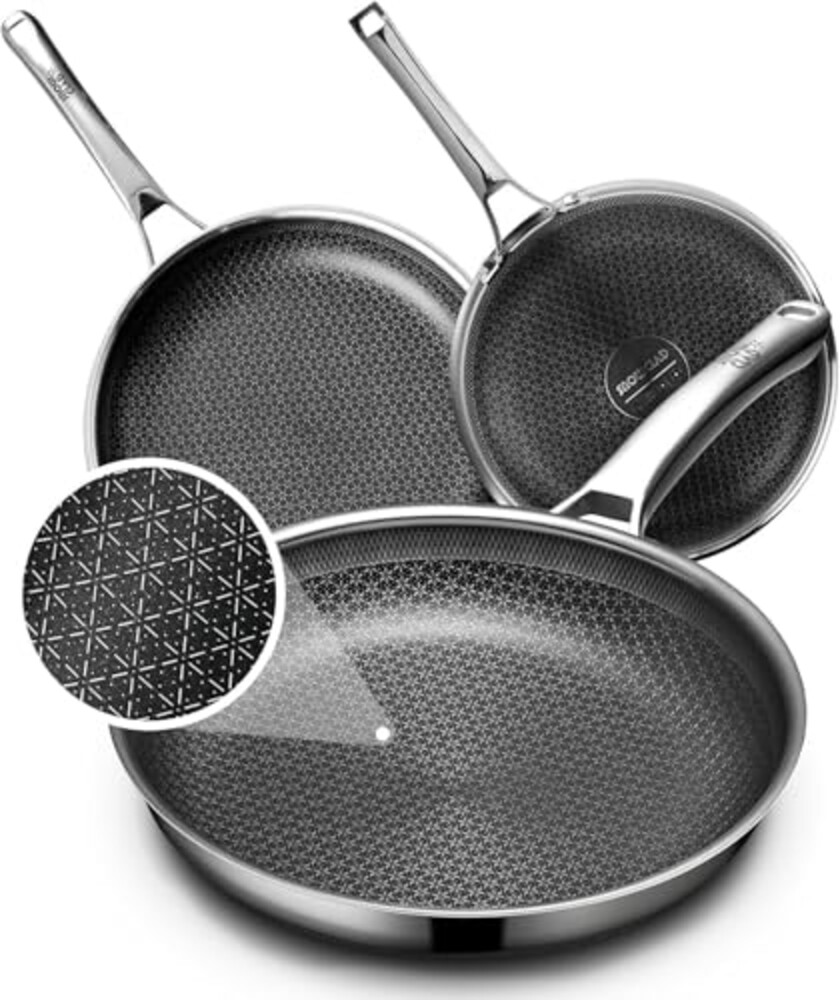 OATOFP Non Stick Frying Pans Set, Hybrid