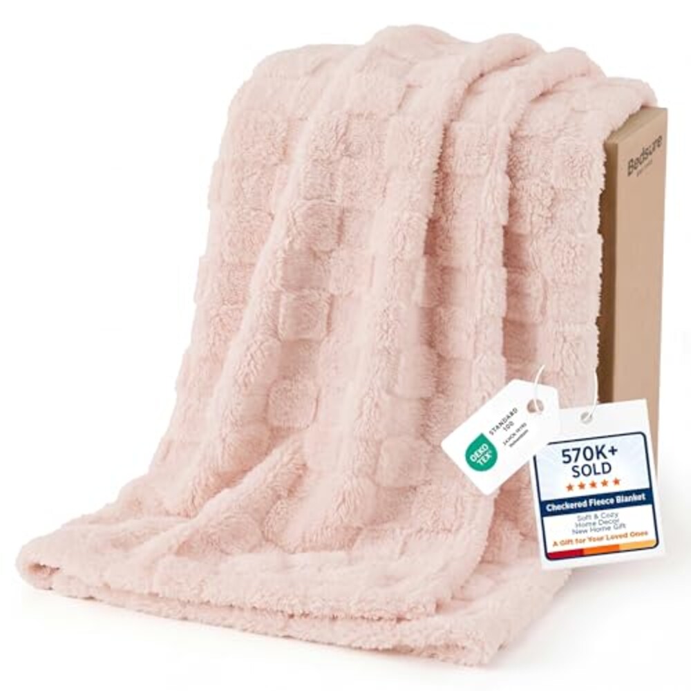 Bedsure Checkered Soft Cozy Throw Blanke