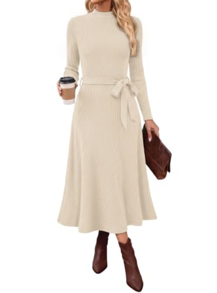 OFEEFAN Fall Dresses Maternity Clothes L