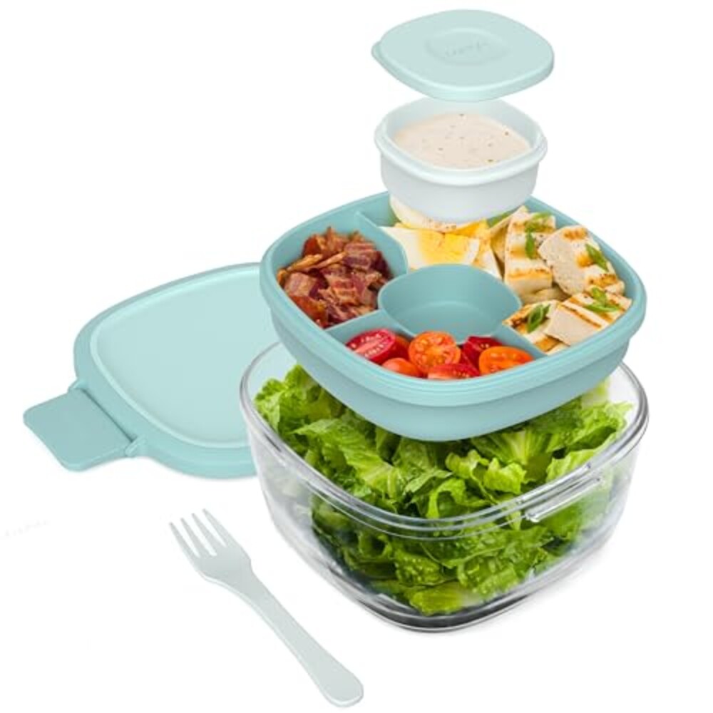 Bentgo Glass Salad Container with Airtig