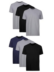 Hanes Mens Cotton, Moisture-wicking Crew
