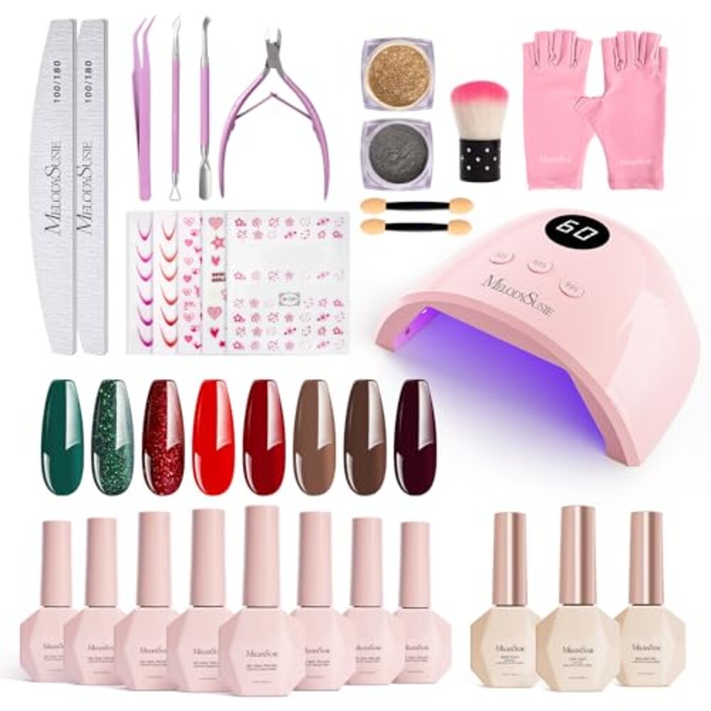 MelodySusie Gel Nail Polish Kit with UV