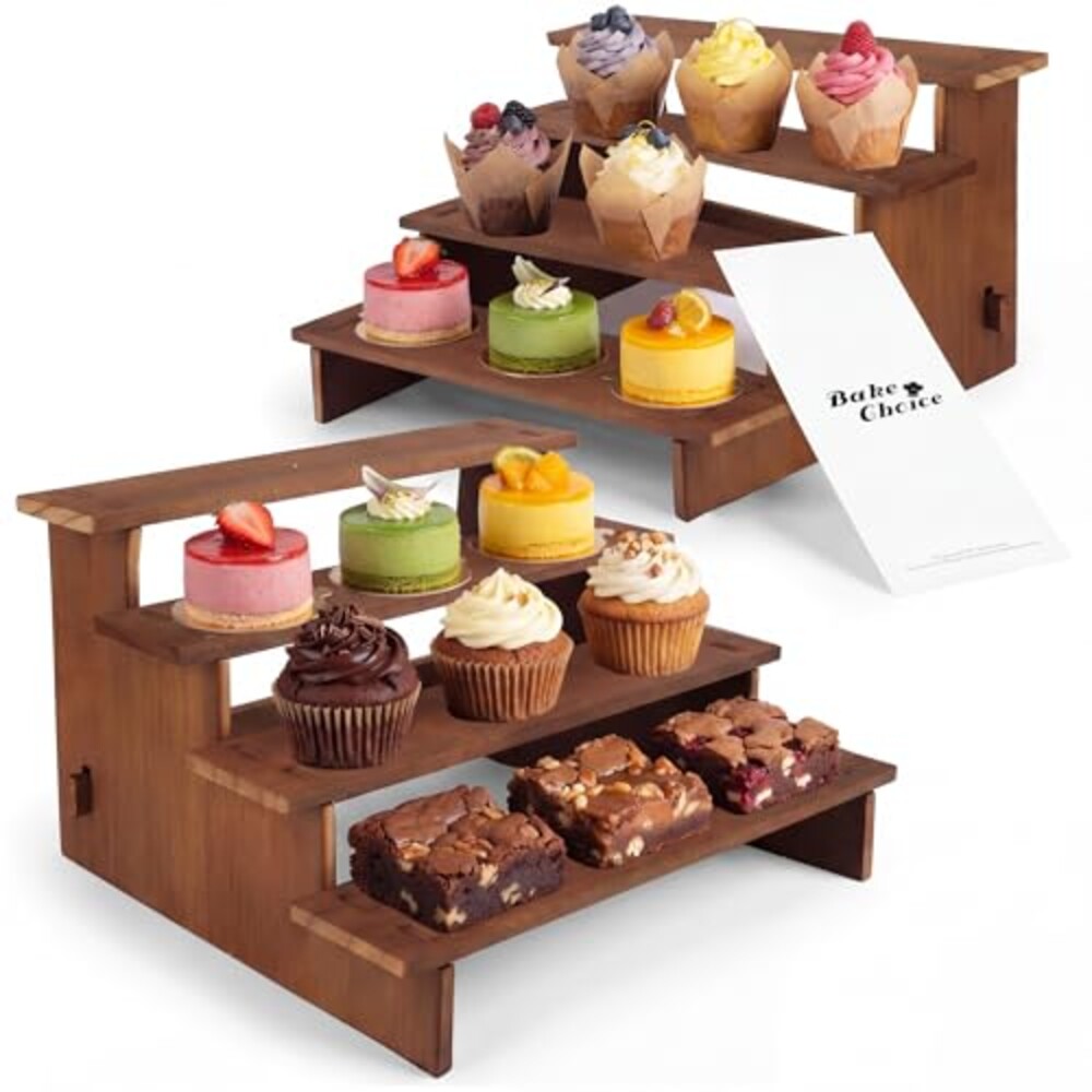 Bake Choice 2 Set Wooden Cupcake Stand,
