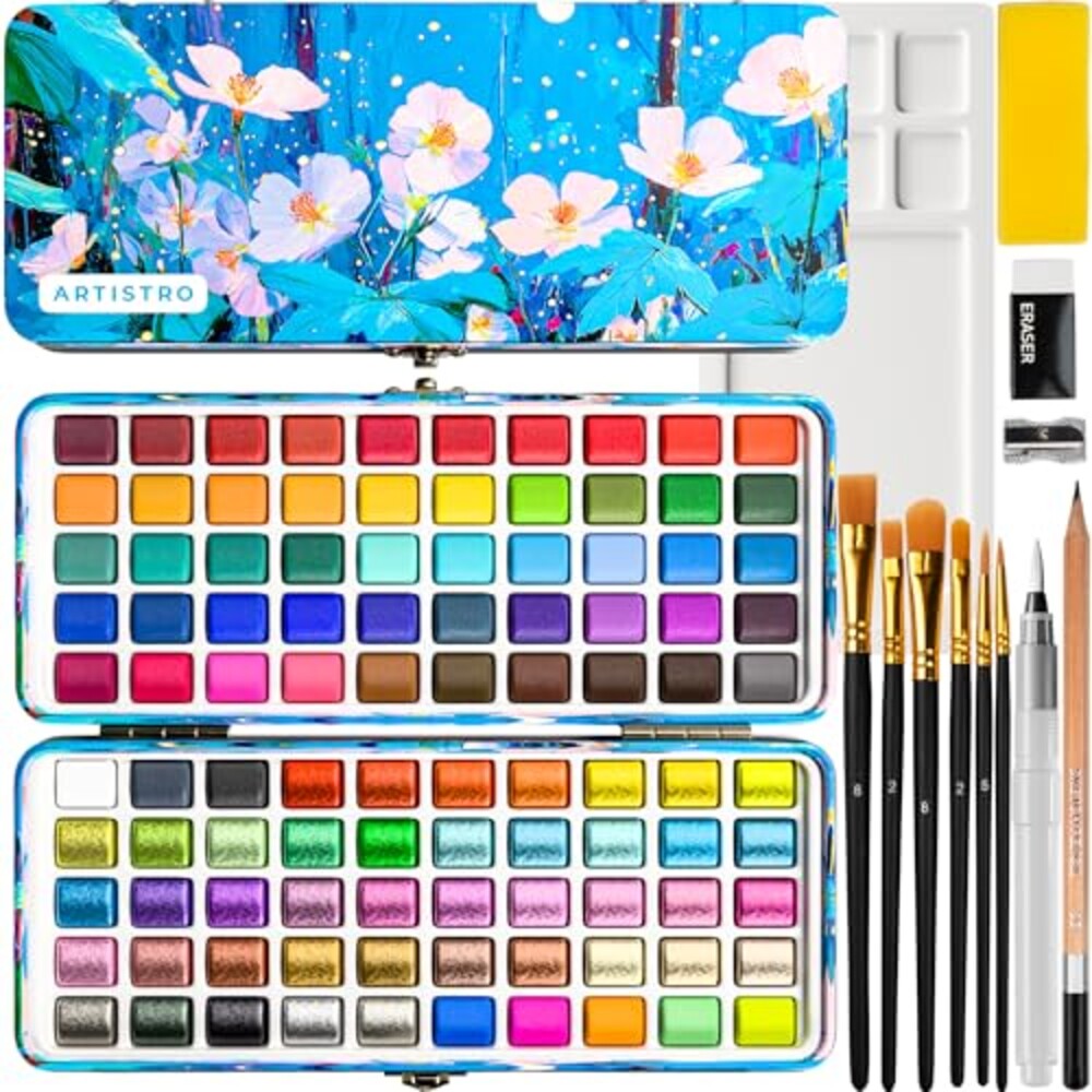 ARTISTRO Watercolor Paint Set with Palet
