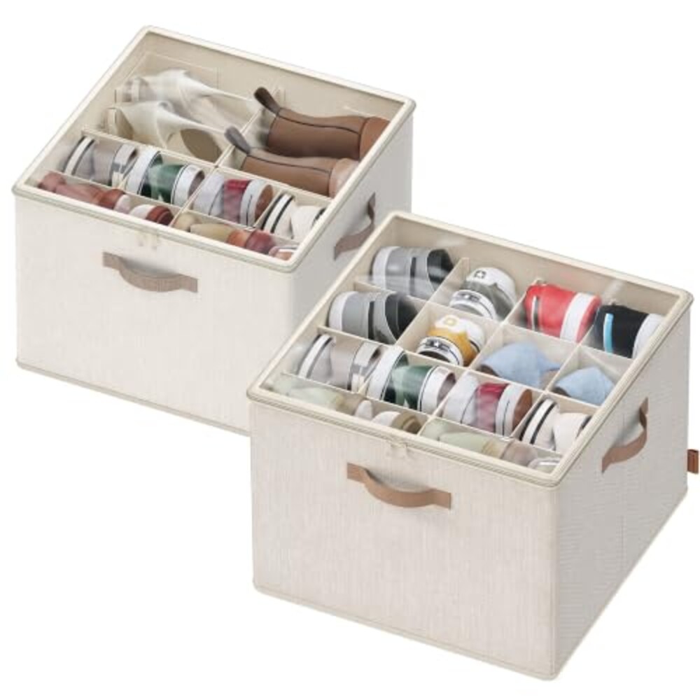 SONGMICS Shoe Organizer for Closet, 2 Pa