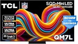 TCL 65 Inch Class QM7L Series | SQD-Mini-LED QLED Smart TV | 65QM7L, 2026 Model | 144Hz | Ultimate Color Ultra Brightness & Contrast | Google AI Bang & Olufsen | Voice Gaming Streaming Television