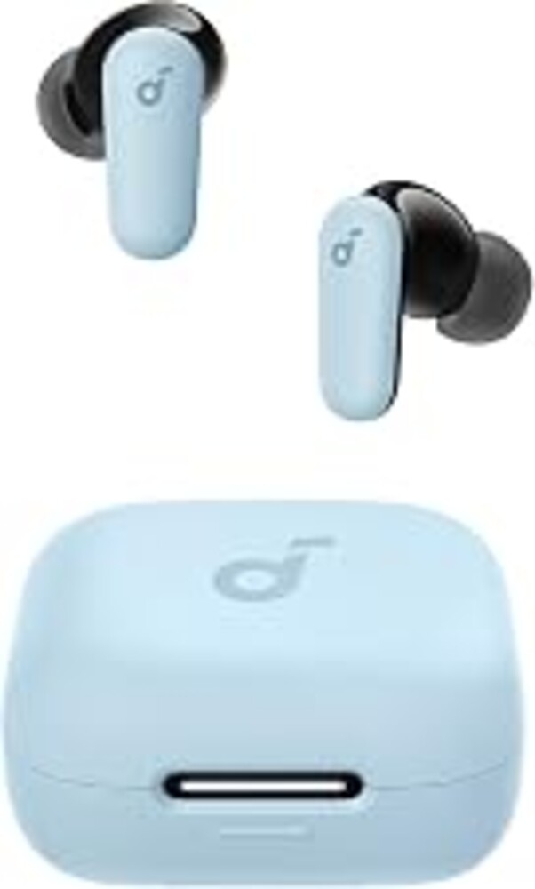 Soundcore P30i by Anker Noise Cancelling Earbuds, Strong and Smart Noise Cancelling, Powerful Bass, 45H Playtime, 2-in-1 Case and Phone Stand, IP54, Wireless Earbuds, Bluetooth 5.4 (Blue) (Renewed)