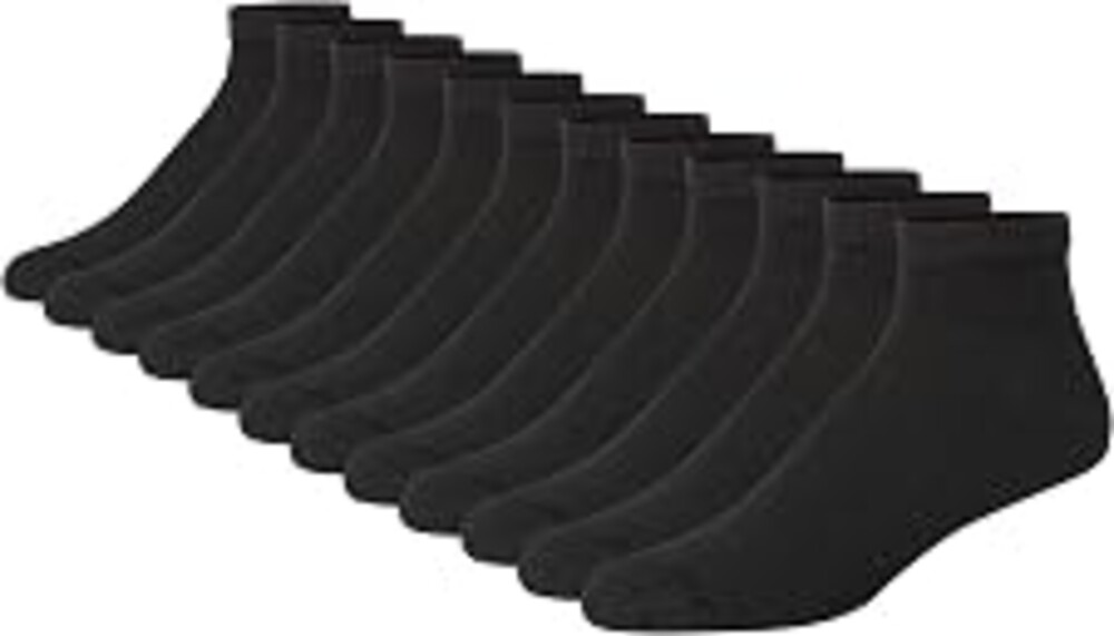 Hanes Men's Double Tough Ankle Socks | Moisture Wicking Socks, Multipack
